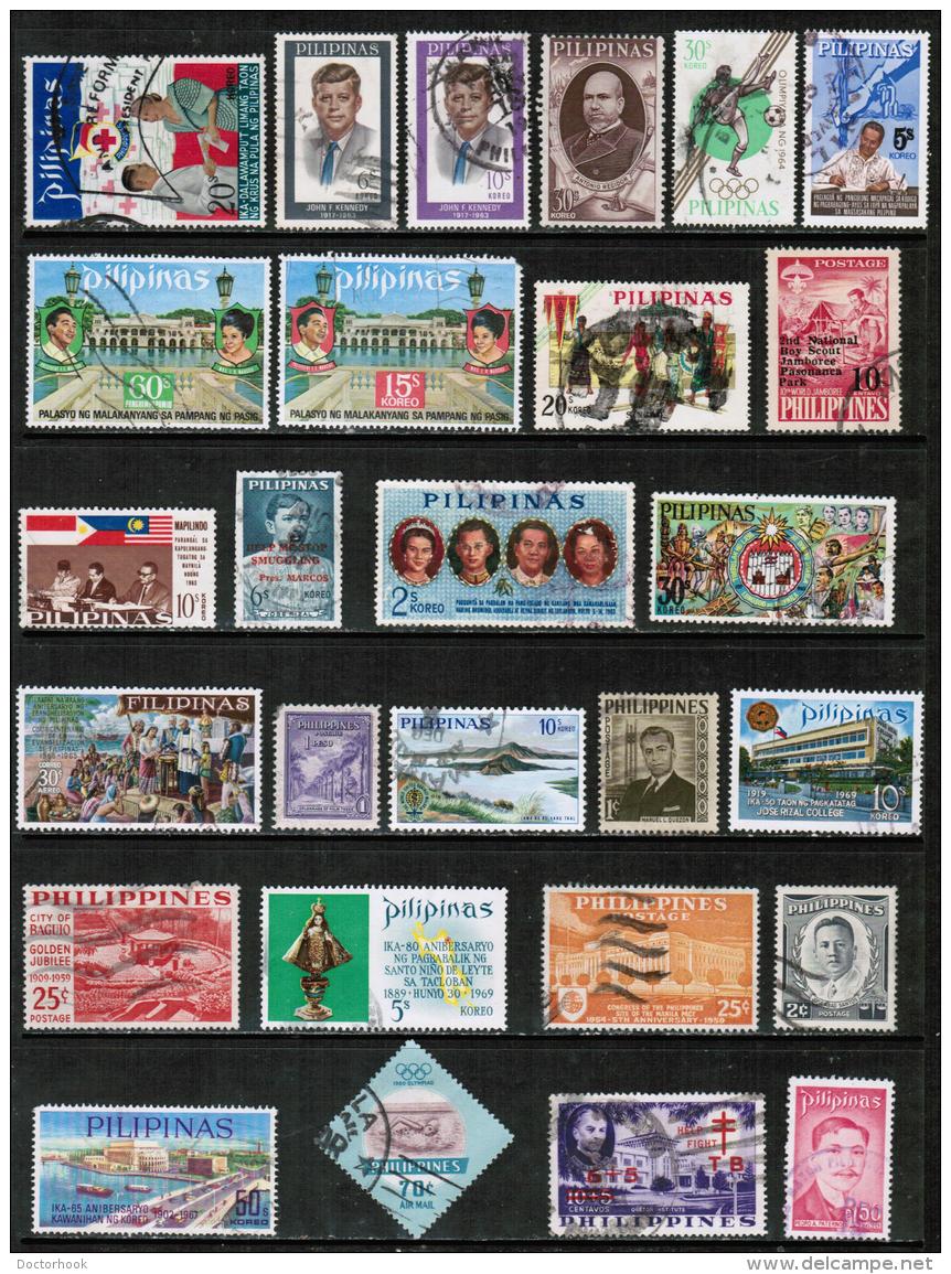 PHILIPPINES---Collection Of USED DL-210 - Collections (sans Albums)