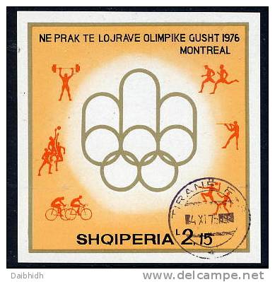 ALBANIA 1975 Olympic Games Block Used.  Michel Block 58 - Albanie