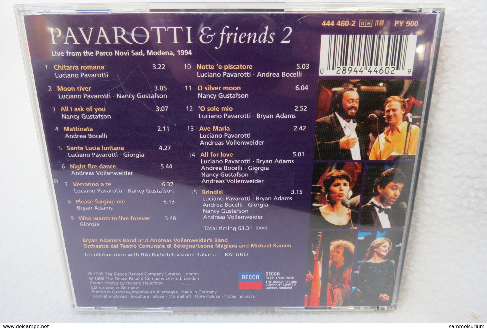 CD "Pavarotti & Friends 2" Live From The Novi Sad, Modena 1994 - Opere