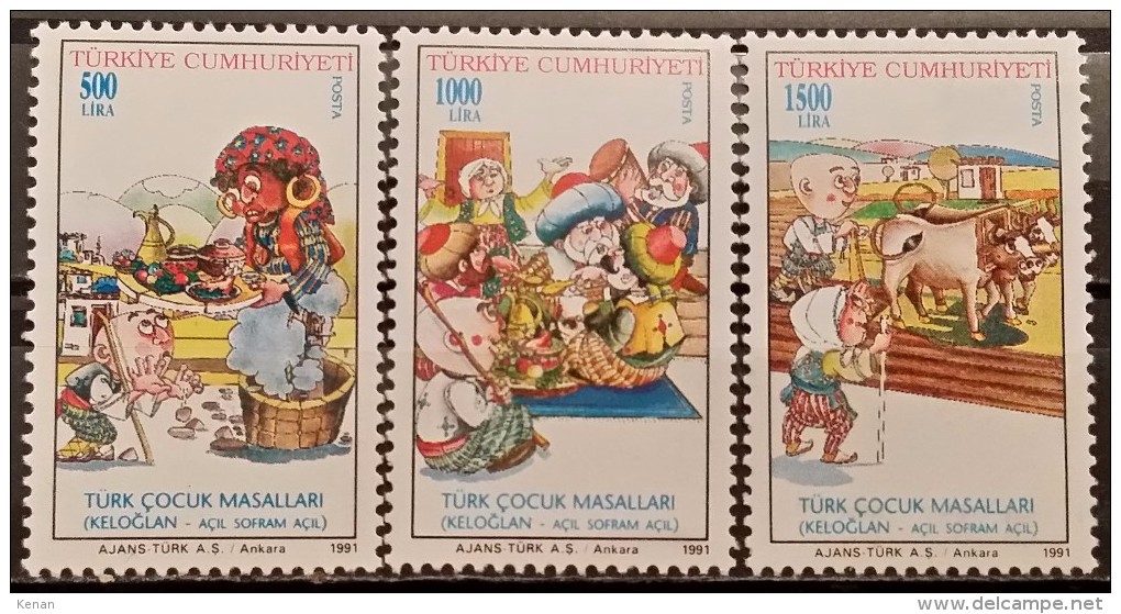 Turkey, 1991, Mi: 2935/37 (MNH) - Neufs