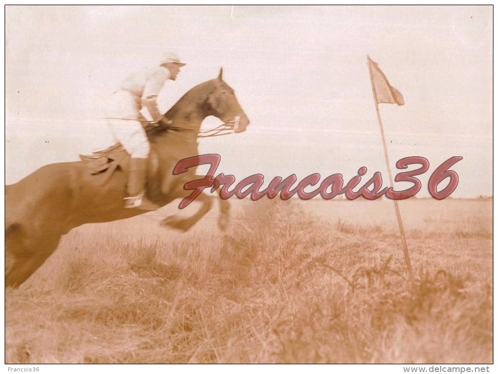 Photographie De 1907 à BIARRITZ : Course Hippique - équitation Saut D'obstacle Cheval Horse Race - Sport