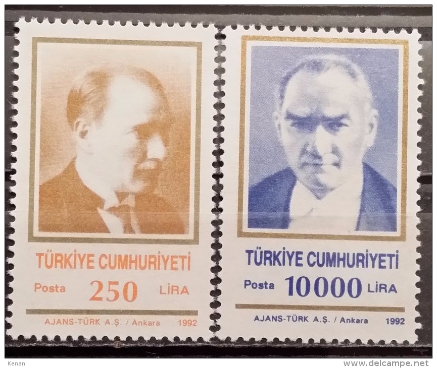 Turkey, 1992, Mi: 2950/51 (MNH) - Ungebraucht