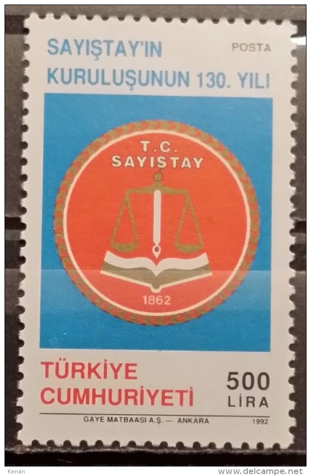 Turkey, 1992, Mi: 2952 (MNH) - Ungebraucht