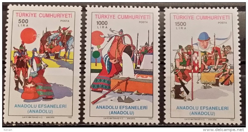 Turkey, 1992, Mi: 2963/65 (MNH) - Neufs