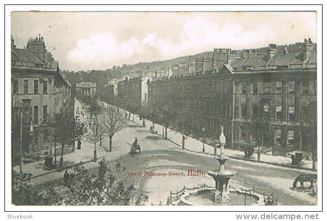 RB 1118 - 1904 Postcard - Great Pulteney Street - Bath Somerset - Bath