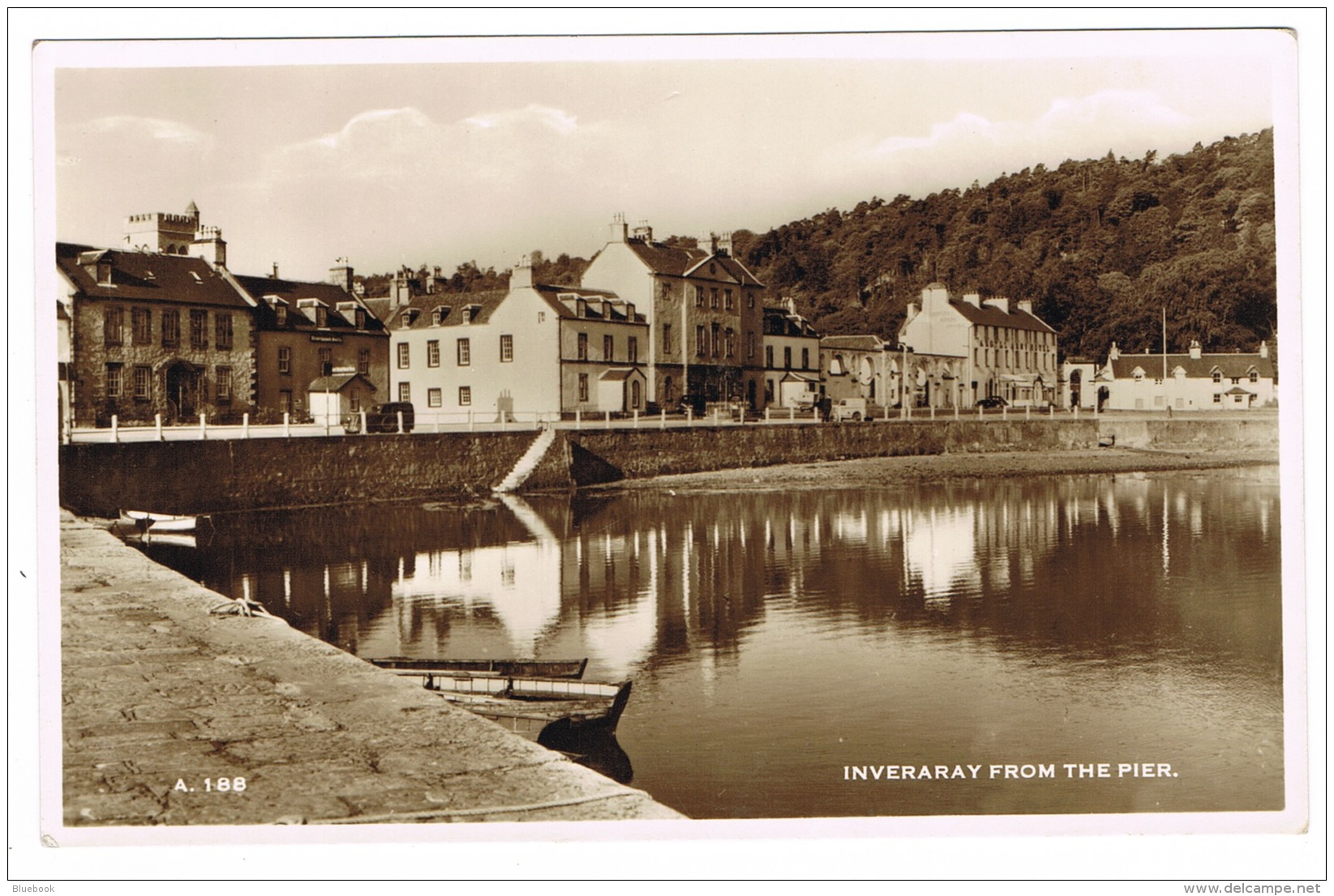 RB 1118 - Real Photo Postcard - Inveraray From The Pier - Argyllshire Scotland - Argyllshire