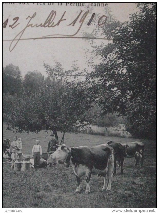 SERAINCOURT (Val-d'Oise) - MEULAN-GAILLONNET - L'Heure De La Traite Aux Prés De La Ferme Jeanne - Animée-12 Juillet 1910 - Seraincourt