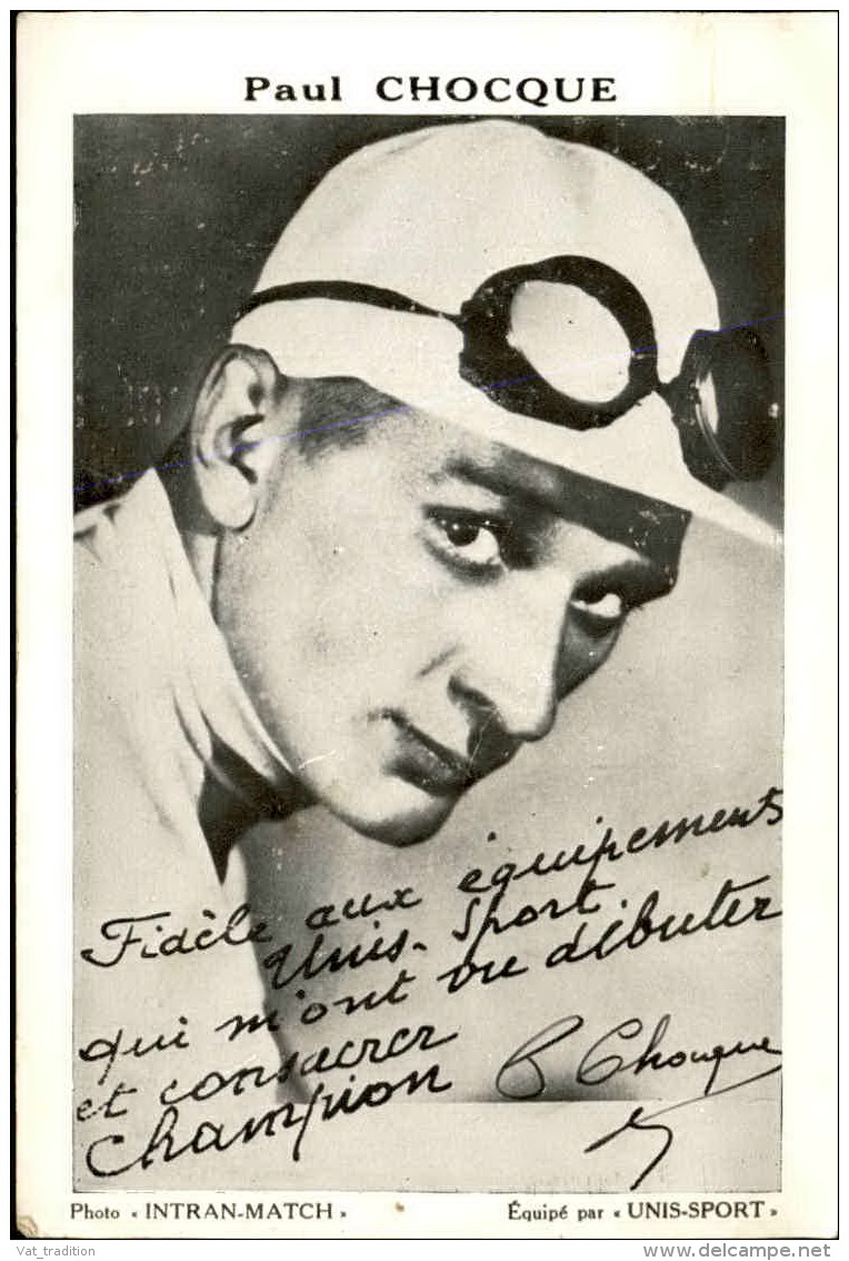 CYCLISME - Carte Postale Publicitaire Du Coureur Paul Chocque  - A Voir - L  3878 - Radsport