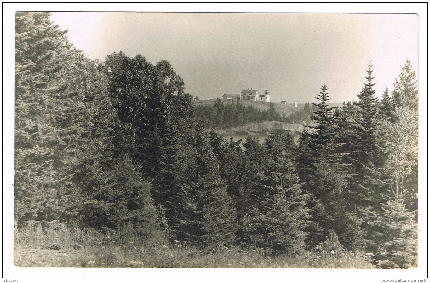 RB 1122 - Circa 1924 Real Photo Postcard - Bear Island Lighthouse Maine USA Or Canada? - Lighthouses