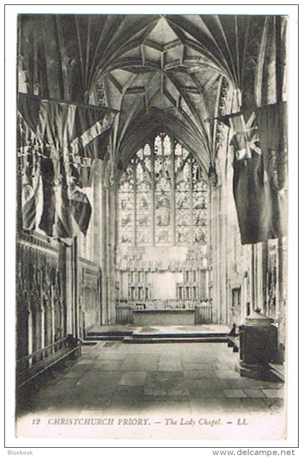 RB 1122 - Early LL L.L. Postcard - The Lady Chapel Christchurch Priory Dorset Ex Hampshire - Bournemouth (avant 1972)