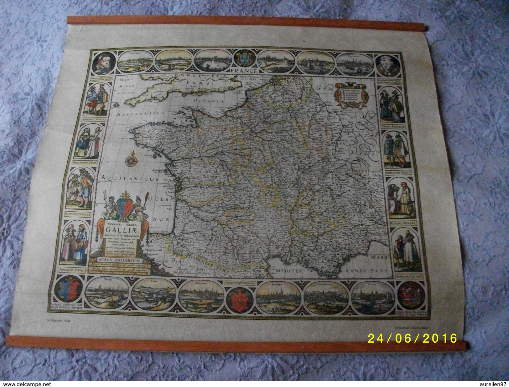 2 Trés Belles Cartes :LEO BELGICUS Et GALLIA - Geographical Maps