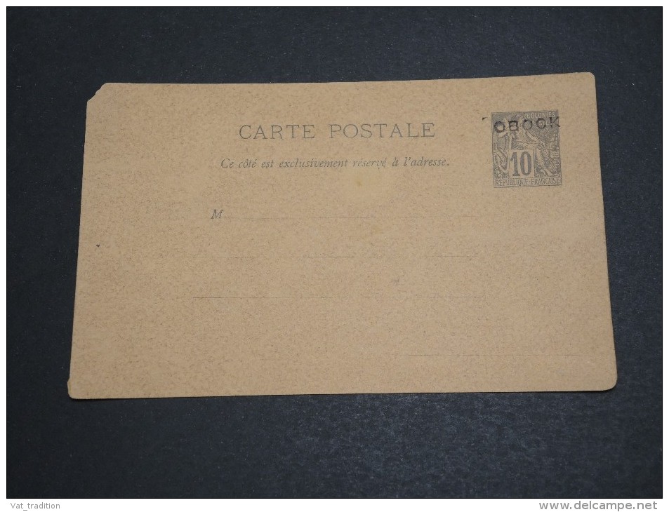 FRANCE / OBOCK - Entier Postal  Type Dubois - A Voir - L  3904 - Storia Postale