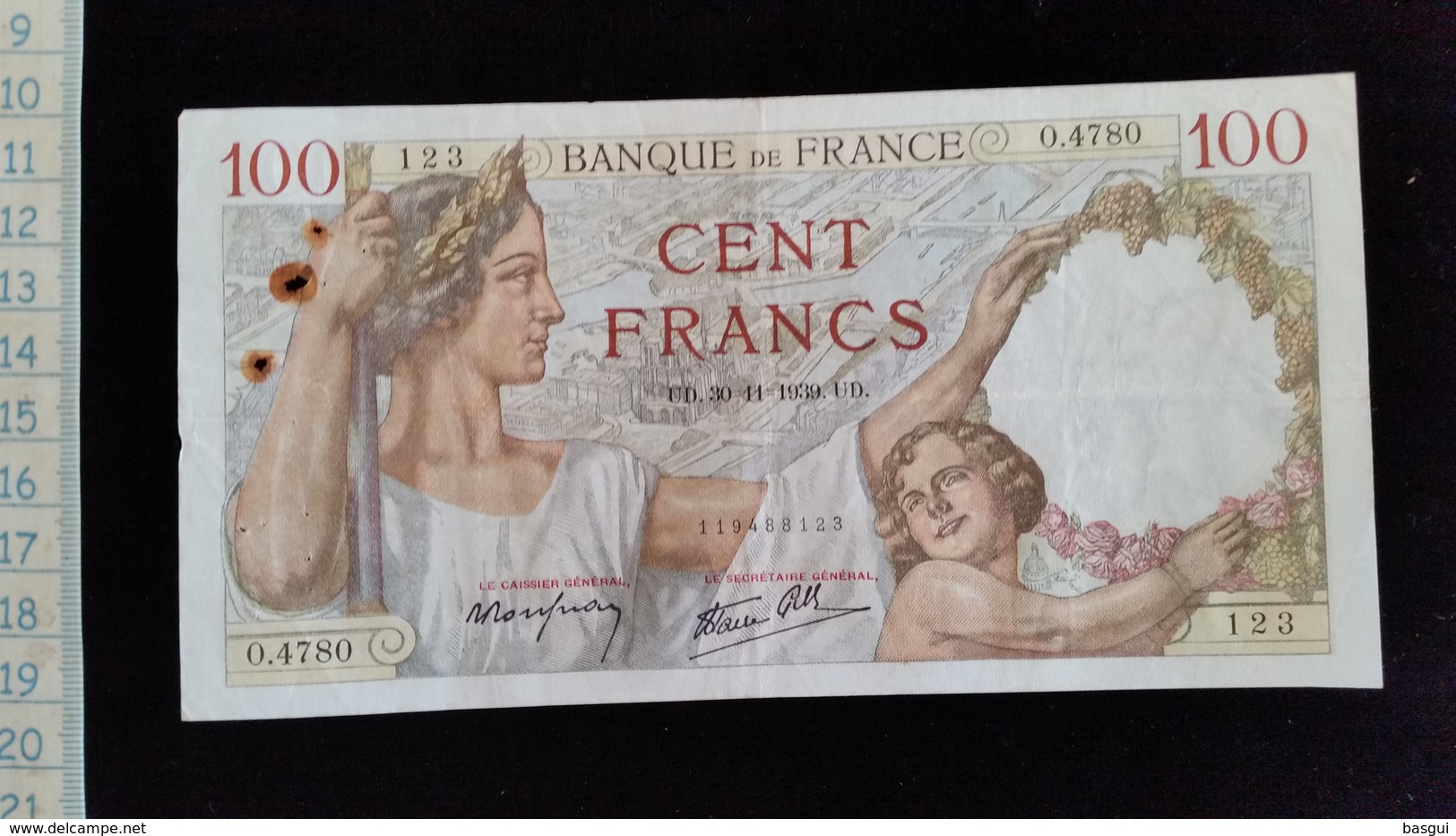 Billet 100 Francs "Sully"  -1939 - 100 F 1939-1942 ''Sully''