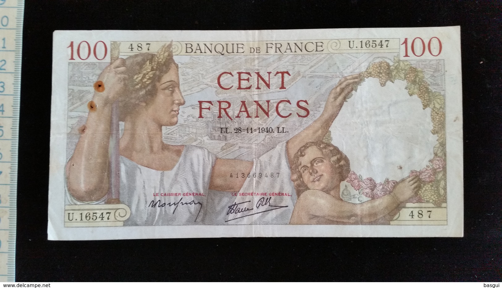 Billet 100 Francs "Sully"  -1940 - 100 F 1939-1942 ''Sully''