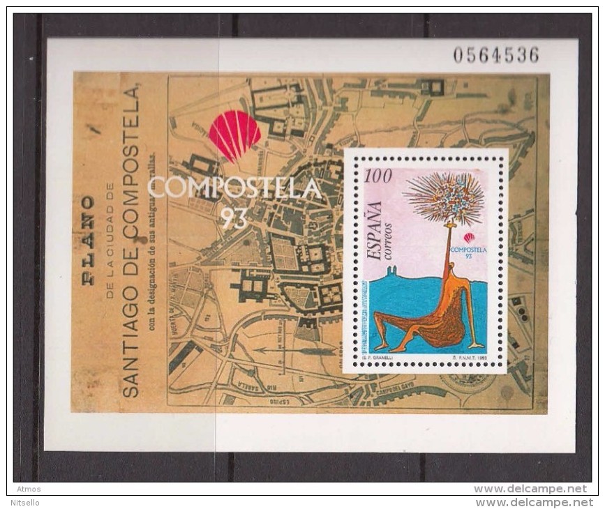 LOTE 555   ///  (C040)    ESPAÑA 1993   EDIFIL Nº 3258**MNH  ///  CATALOG./COTE: 2,10€ - Unused Stamps