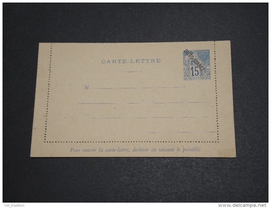 FRANCE / DIEGO SUAREZ - Entier Postal  Type Alphée Dubois - A Voir - L  3917 - Briefe U. Dokumente