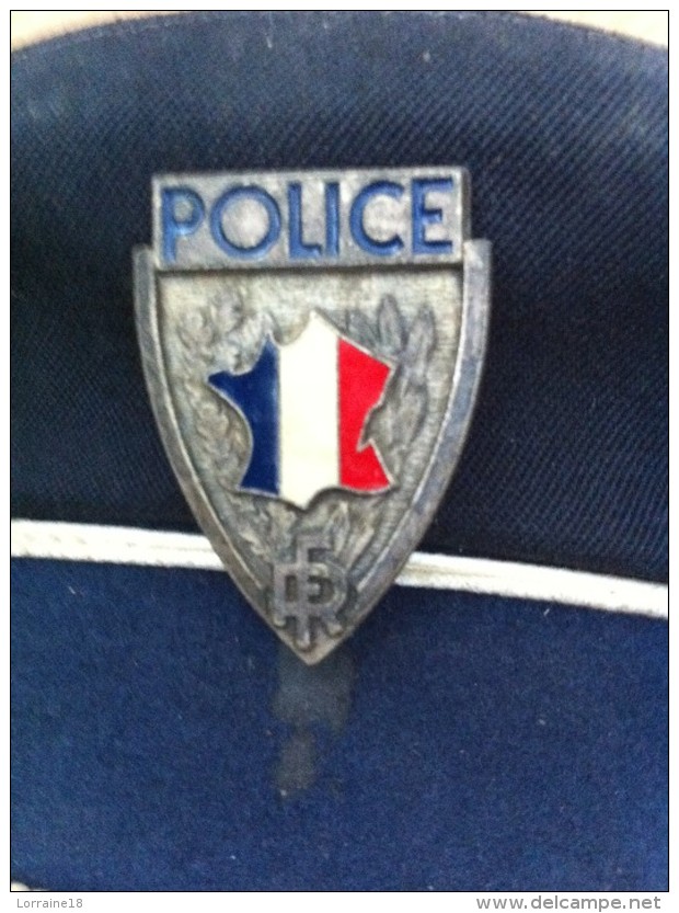 Casquette   Police  Nationale   ( Années 80 ) - Polizia