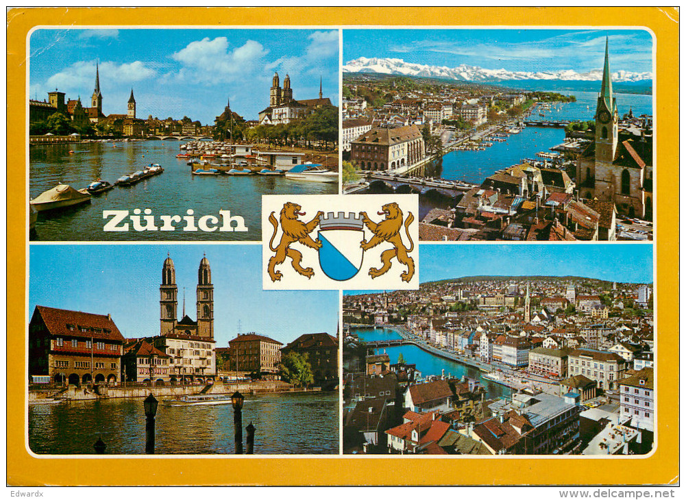 Zurich, ZH Zurich, Switzerland Postcard Posted 1985 Stamp - Zürich