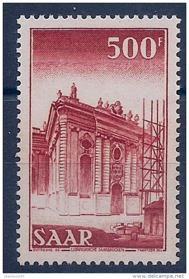 SARRE - 315  500F EGLISE NEUF** MNH LUXE - Unused Stamps