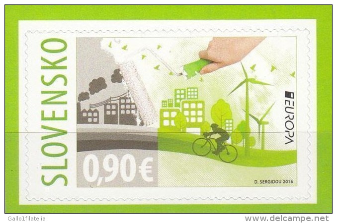 2016 - SLOVACCHIA / SLOVAKIA - EUROPA  CEPT - THINK GREEN - SET COMPLETO. MNH. - 2016