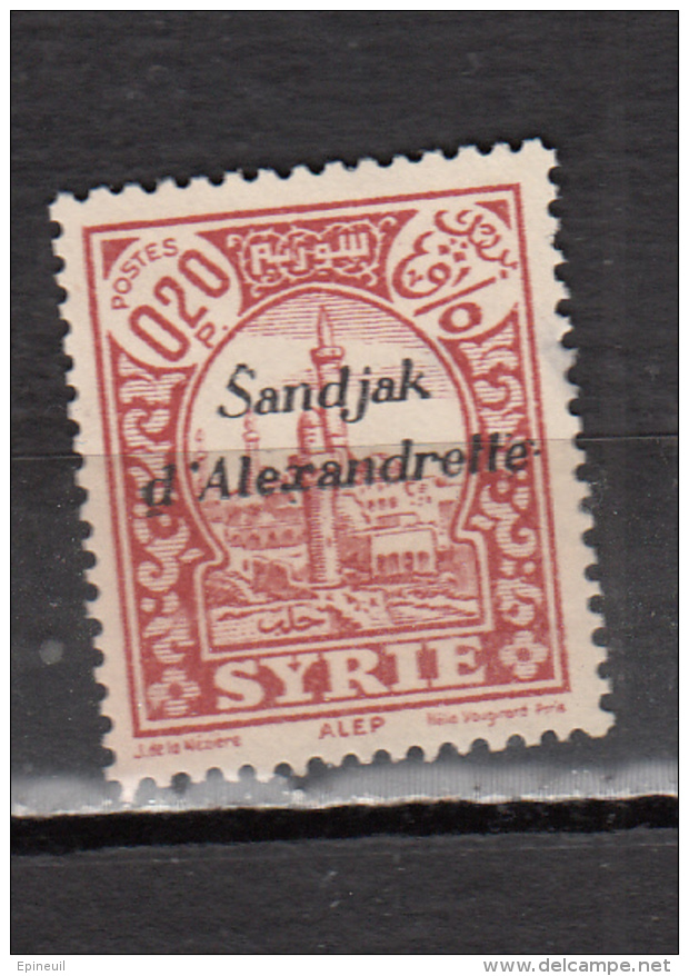 SANDJAK ALEXANDRETTE * YT N° 2 - 1934-39 Sandjak Alexandrette & Hatay