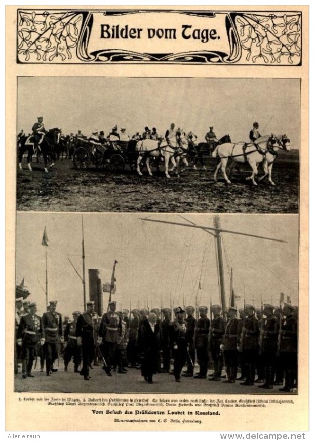 Besuch Des Präsidenten Loubet In Russl./Kongreß Wissenschaftl.Luftschiffahrten Im Reichstag / Druck A.Zeitschrift , 1902 - Sonstige & Ohne Zuordnung