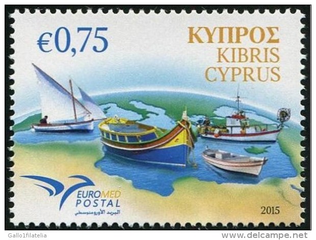 2015 - CIPRO / CYPRUS - EUROMED - IMBARCAZIONI / BOATS. MNH. - Emissioni Congiunte