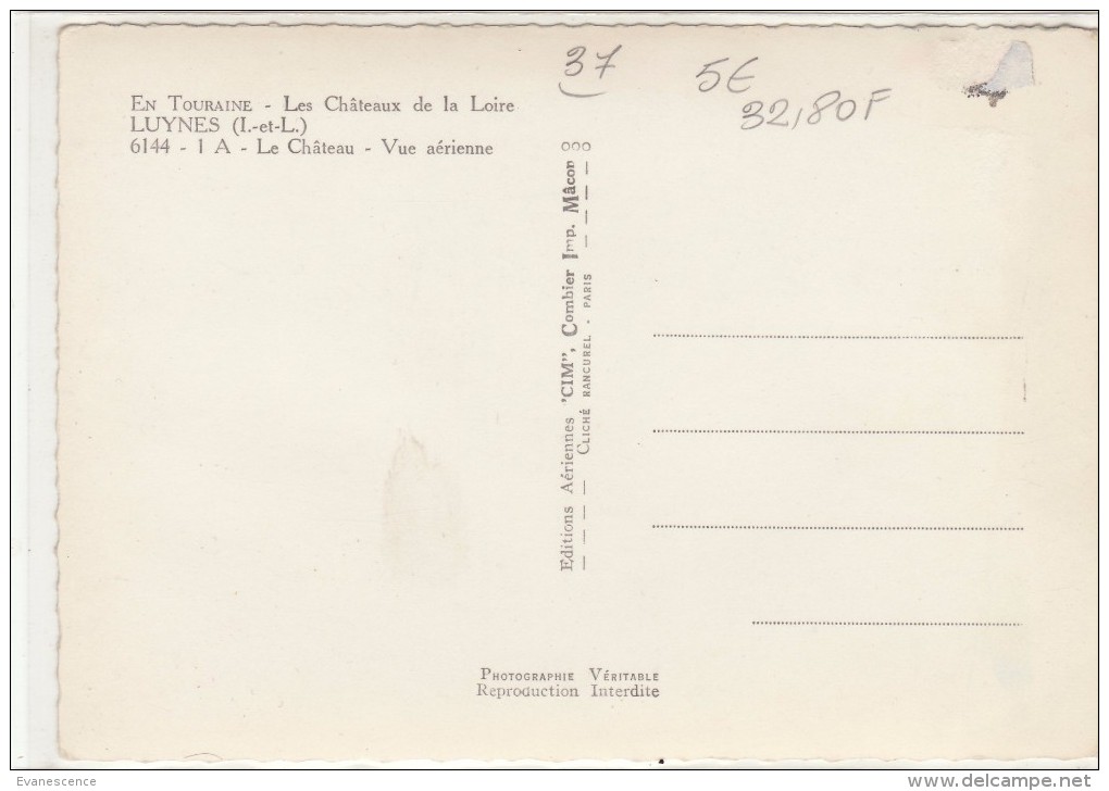 LUYNES   ///  OCT 16 /// REF BO 37 - Luynes