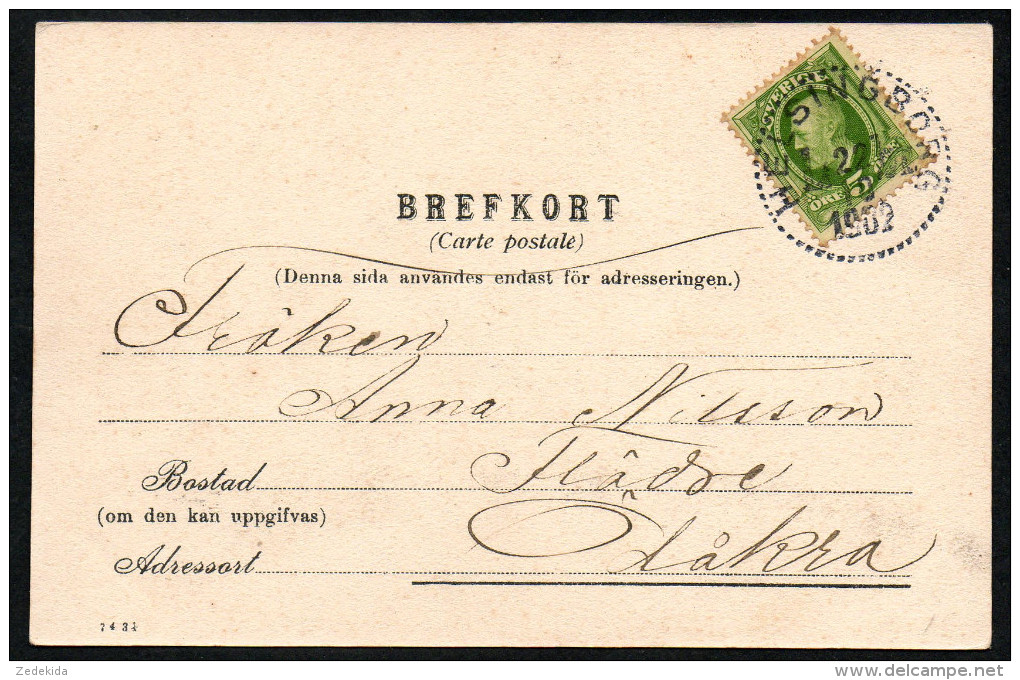 6942 - Alte Postkarte - Helsingborg 1902 - 1885-1911 Oscar II