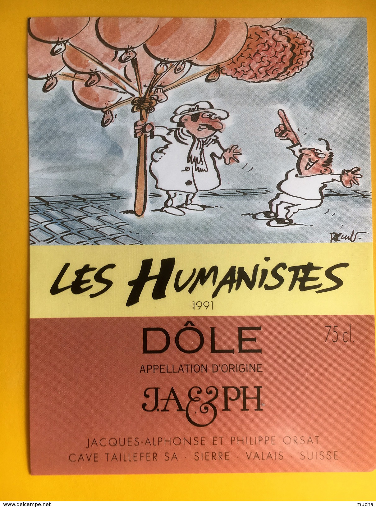 1960 -  Suisse Valais Les Humanistes (les Cerveaux)  Dôle 1991 Illustration Pécub - Autres & Non Classés