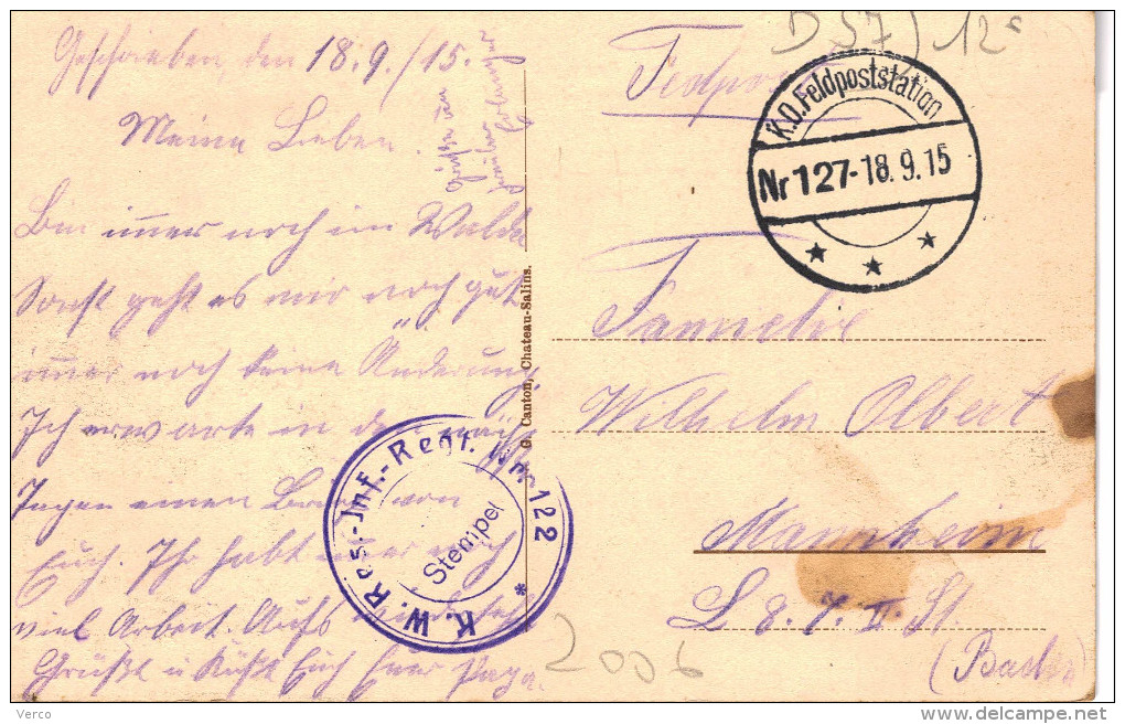 Carte Postale Ancienne De CHATEAU SALINS - Chateau Salins