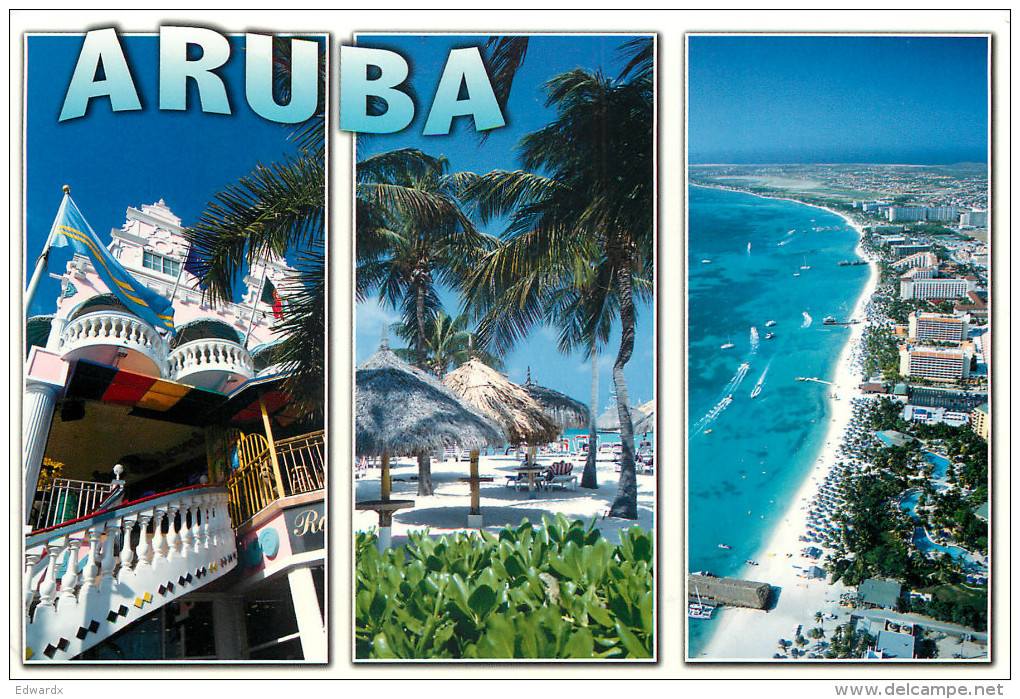 Multiview, Aruba Postcard Posted 2010 Stamp - History, Philosophy & Geography