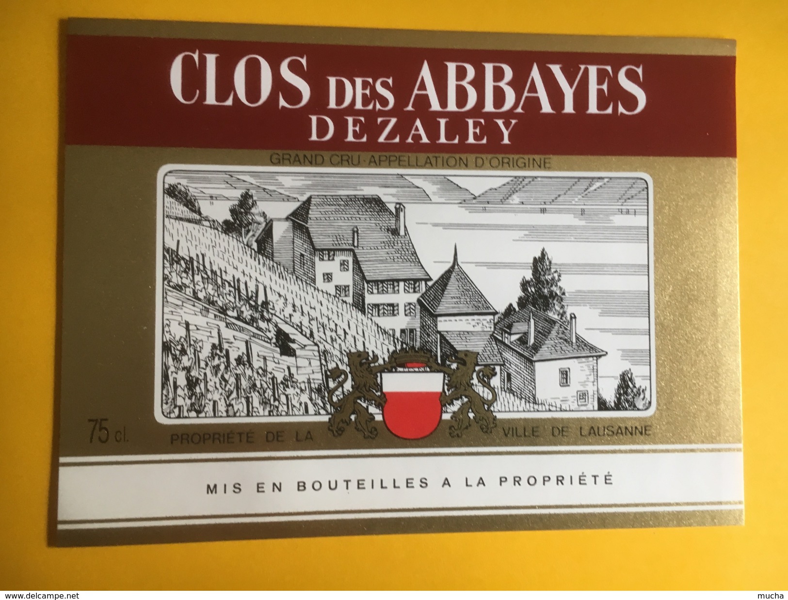 1997 -  Suisse Vaud  Clos Des Abbayes Dézaley  Propriété De La Ville De Lausanne - Sonstige & Ohne Zuordnung