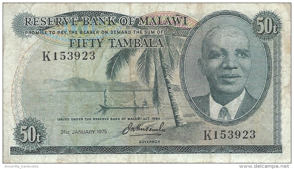 MALAWI 50 TAMBALA 1975 P-9c   [ MW109c ] - Malawi