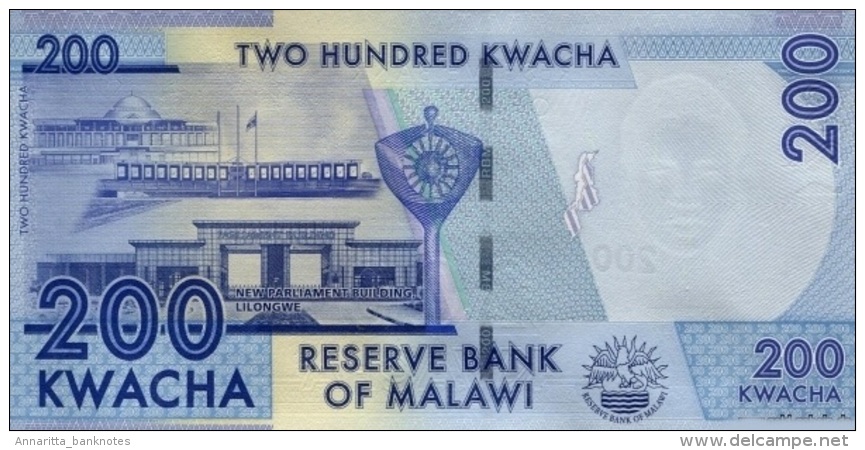 MALAWI 200 KWACHA 2012 P-60a UNC  [ MW153a ] - Malawi