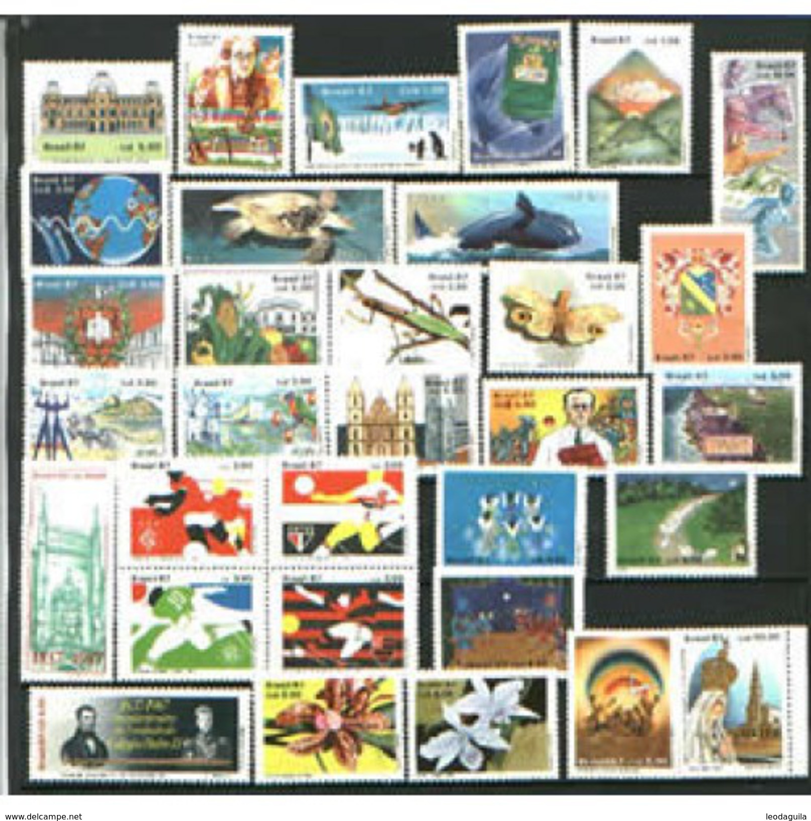 BRAZIL 1987 - YEAR COLLECTION - COMMEMORATIVES STAMPS - MNH - Annate Complete