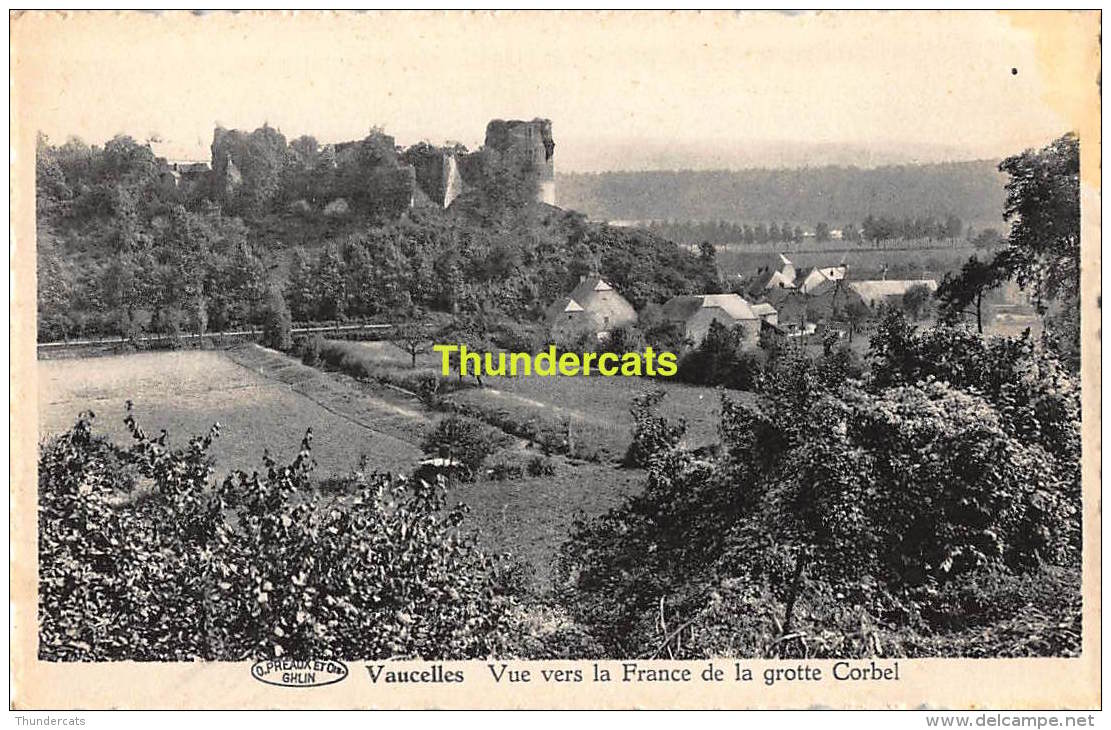 CPA VAUCELLES VUE VERS LA FRANCE DE LA GROTTE CORBEL - Doische