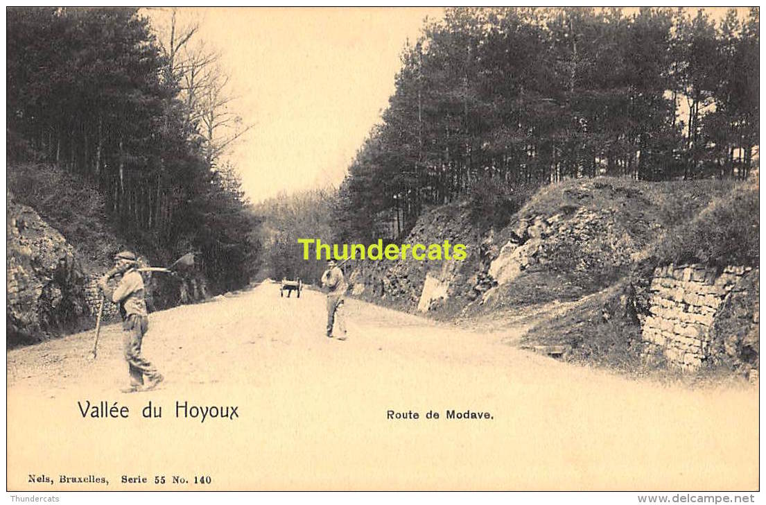 CPA  VALLEE DU HOYOUX ROUTE DE MODAVE NELS SERIE 55 NO 140 - Modave