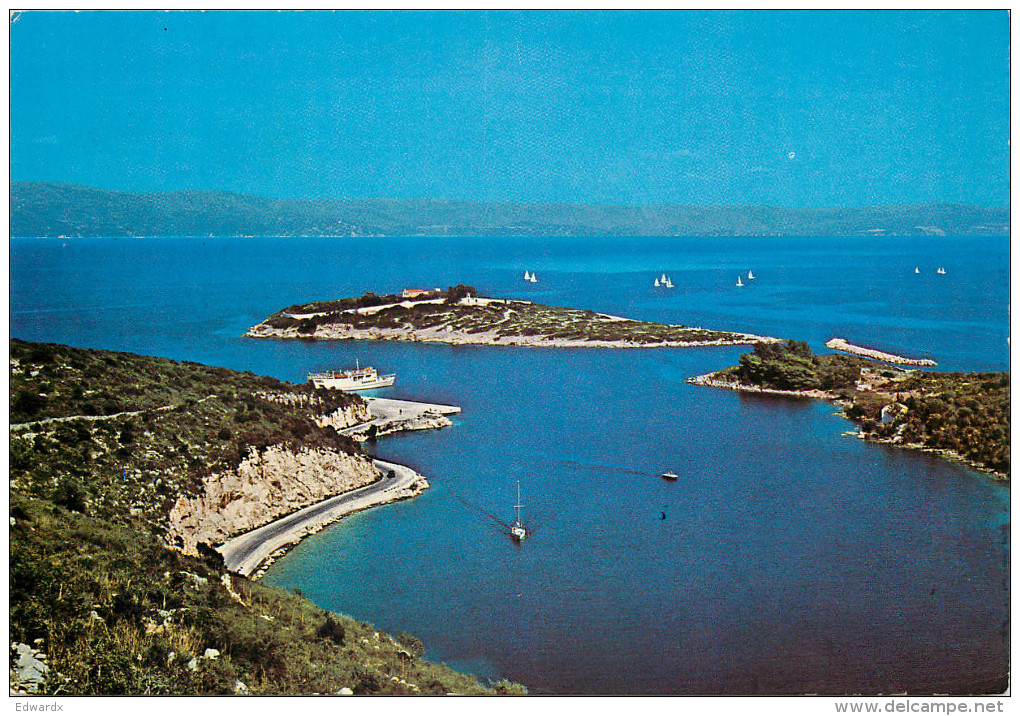 Paxos, Greece Postcard Posted 1980 Stamp - Greece