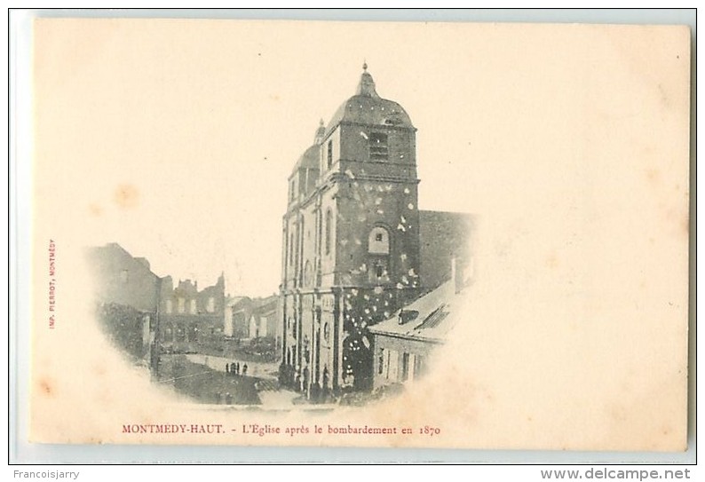 12483 - MONTMEDY - L EGLISE APRES LE BOMBARDEMENT EN 1870 - Montmedy