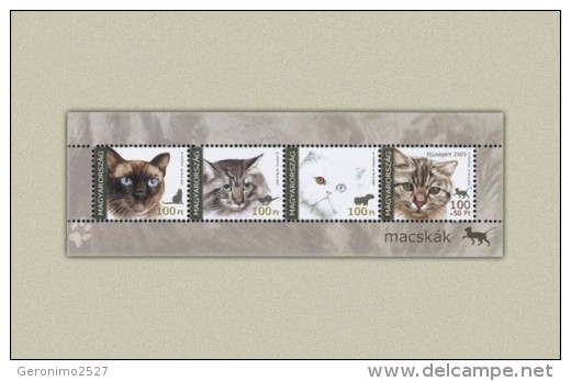 HUNGARY 2005 FAUNA Animals CATS - Fine S/S MNH - Neufs