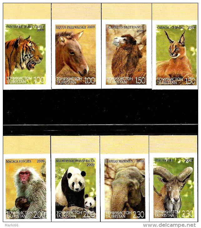 Tajikistan - 2009 - Asian Fauna - Mint Imperforate Stamp Set - Tadjikistan