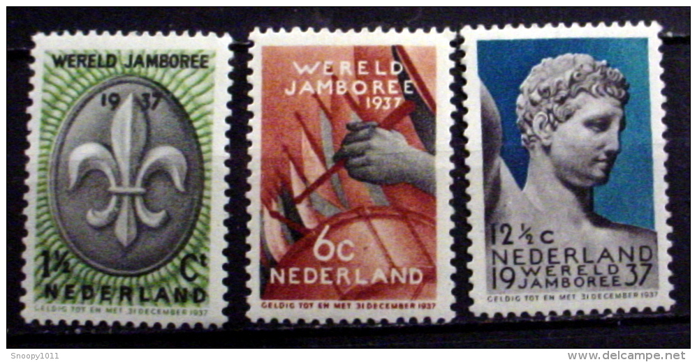 NETHERLANDS # 206-208. 5th Boy Scout World Jamboree. MNH (**) - Unused Stamps