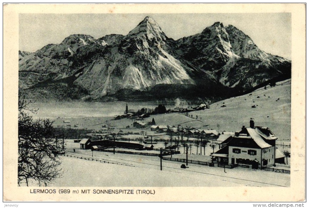 LERMOOS MIT SONNENSPITZ (TIROL) POSSIBLE VUE SUR LA GARE  REF 49228 - Sonstige & Ohne Zuordnung