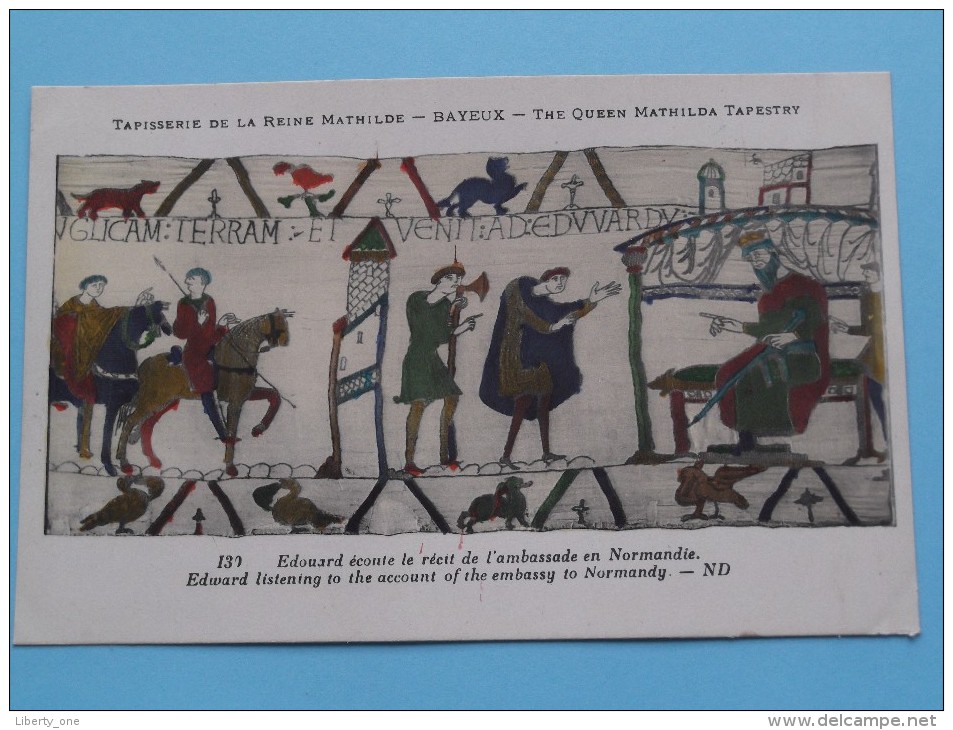 TAPISSERIE De La Reine MATHILDE Bayeux The Queen Mathilda TAPESTRY ( N° 130 ) Anno 19?? ( Zie Foto Voor Details ) - Objets D'art