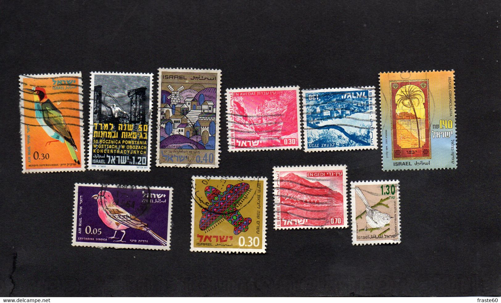 * Lot De 150 Timbres D' Israel , Dont 12 Neufs - Collections, Lots & Series