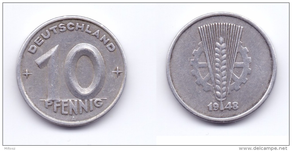 Germany DDR 10 Pfennig 1948 A - 10 Pfennig