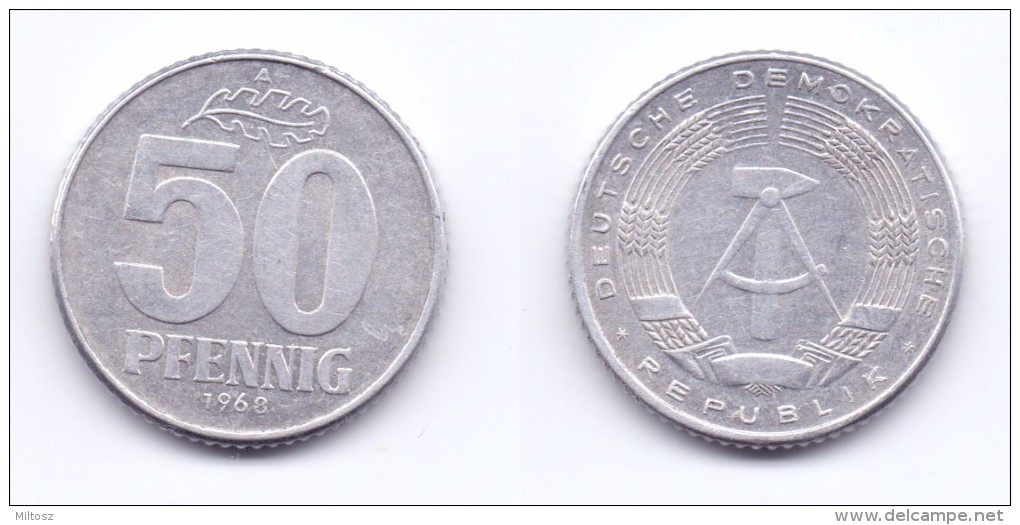 Germany DDR 50 Pfennig 1968 A - 50 Pfennig