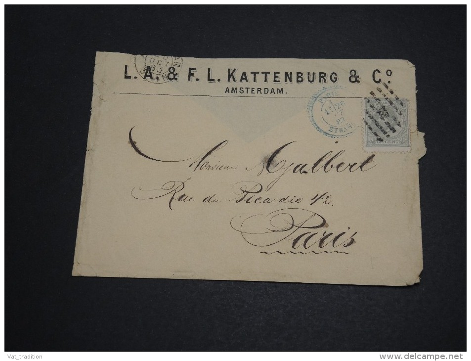 PAYS BAS - Enveloppe Commerciale Pour La France En 1883 - A Voir - L  3978 - Briefe U. Dokumente