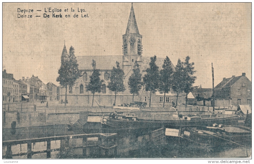 16 / 10 / 32  - DEYNZE  -  L'ÉGLISE  ET  LA  LYS - Deinze